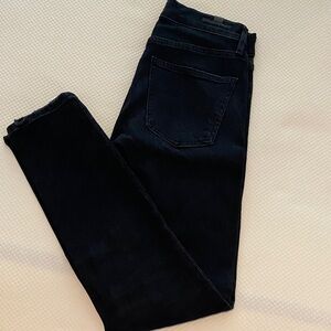 Citizens of Humanity Black Rocket Crop Mid Rise Skinny Jeans Size 25